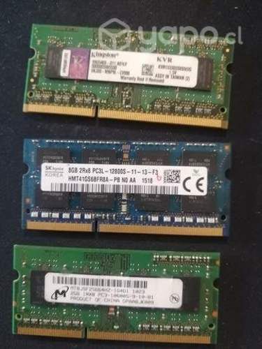 Memoria ram 8 gigas ddr 3