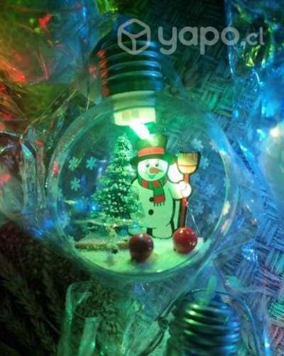 Chiches con luces navidad