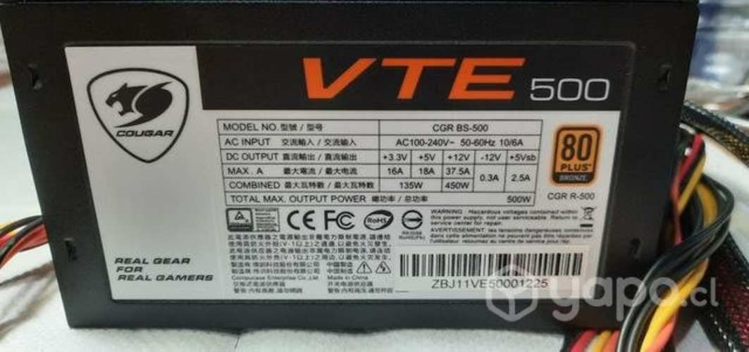 Fuente de poder Cougar VTE500 500W