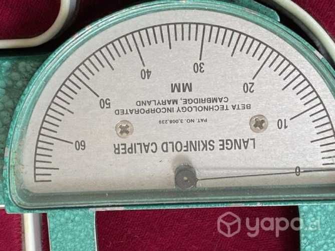 Caliper medidor de grasa metálico