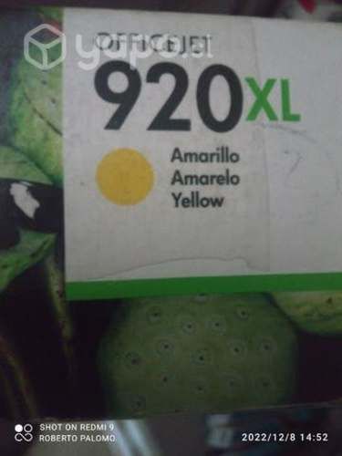 Tinta HP 920xl yellow original de alta