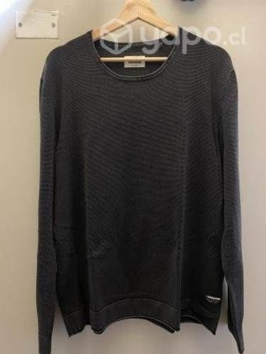Sweater delgado americanino negro (XL)