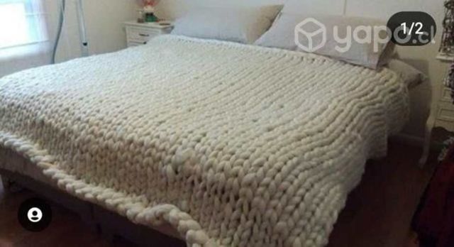 Frazada de lana 2x2 mt