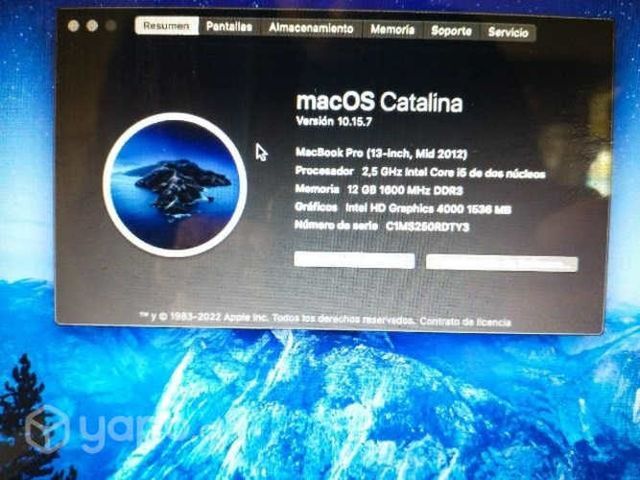 Macbook por mid 12