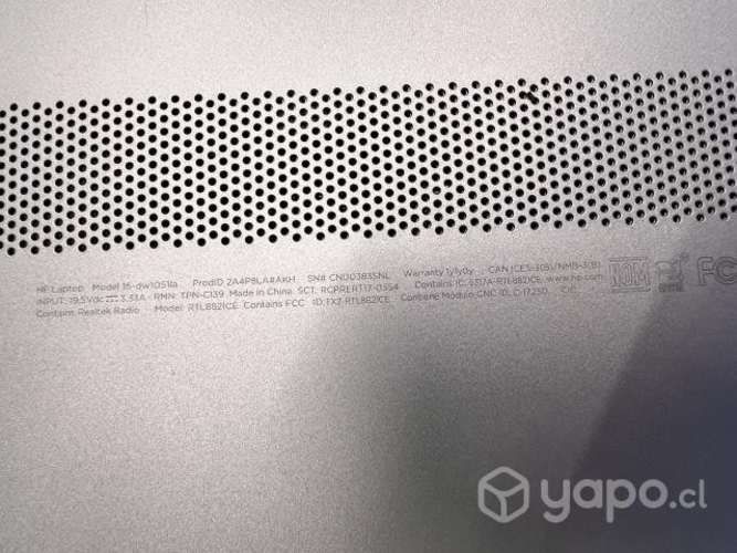 Laptop 15&quot; HP intel core i5 8GB DDR tarjeta grafic