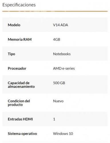 Notebook Lenovo 1 mes de uso