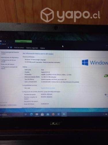 Notebook acer aspire