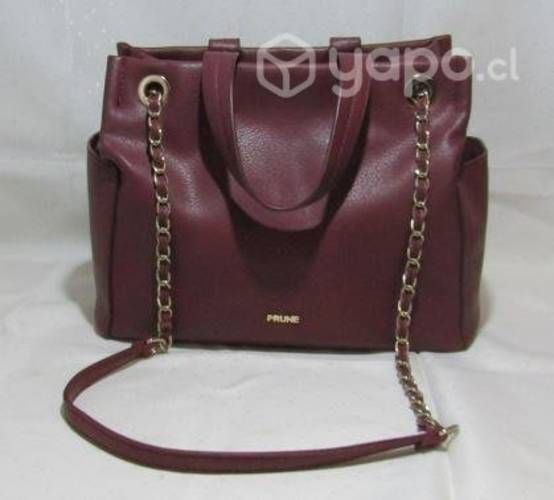 Cartera roja doble correa