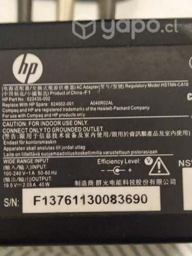 Cargador mini Notebook HP Original
