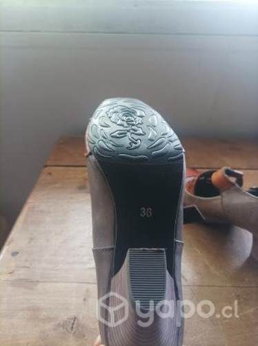 Zapatos Amphora Cuero Tipo Flamenco