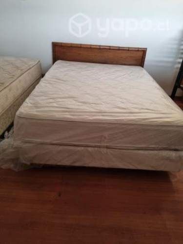 Cama box spring 2 plazas