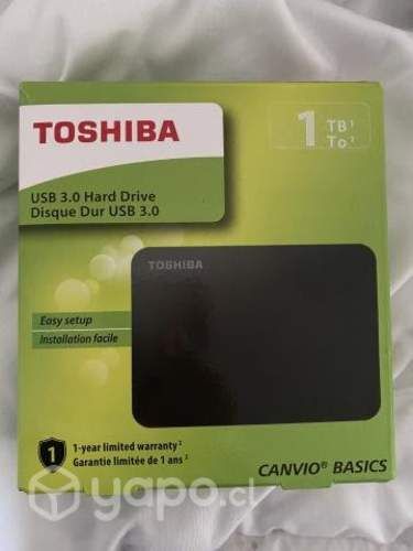 Disco duro Toshiba 1 tb.