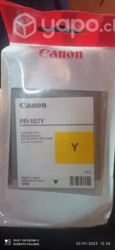 Tintas canon pfi 107 colores originales de alta