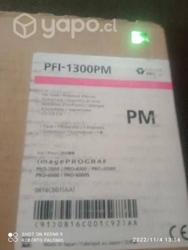 Tinta canon pfi 1300pm original de 330ml