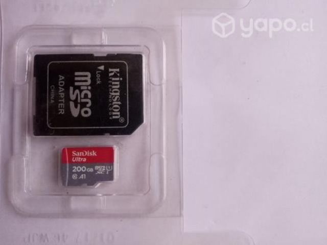 Memoria Micro Sd Sandisk 200 Gb Clase 10