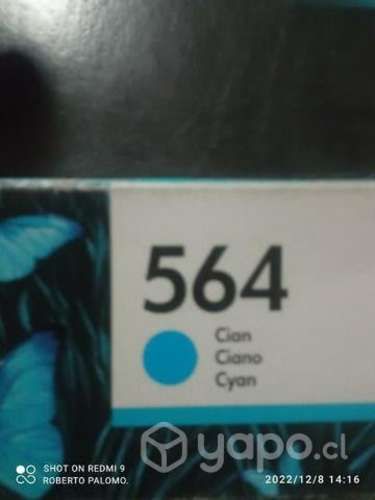 Tintas HP 564 colores originales