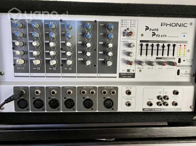 Mixer Amplificada Phonic Power Pod-620 200W