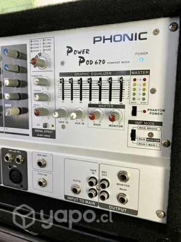 Mixer Amplificada Phonic Power Pod-620 200W