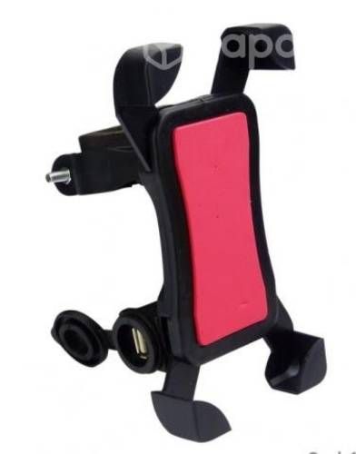 Porta Smartphone Con USB De Carga Para Moto