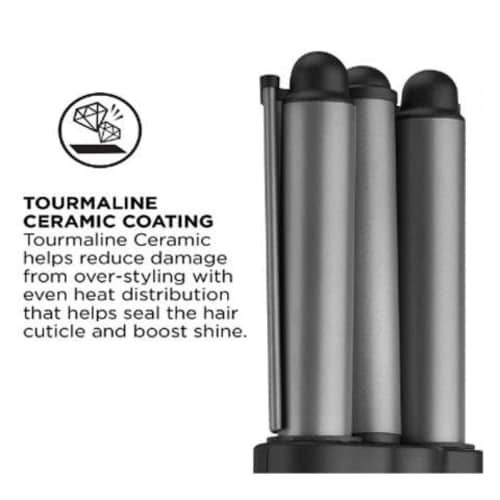 Ondulador rizador de pelo, 3 barriles, revlon