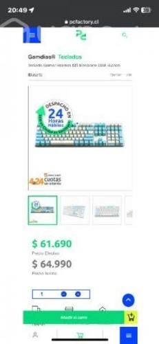 Teclado mecánico gamer