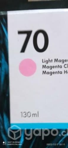 Tintas HP 70 colores originales de 130ml