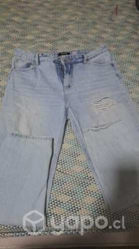 Jeans foster mom tiro alto talla 42