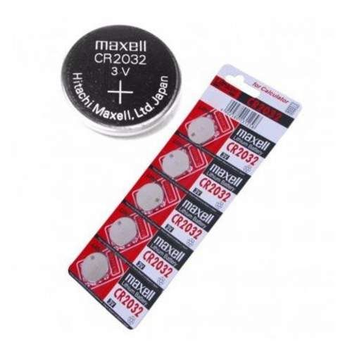 Pila cr2032 litio 3v, 5unidades. maxell