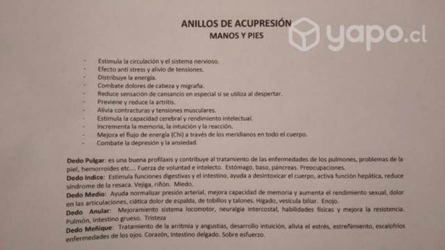 Anillos de acupresion