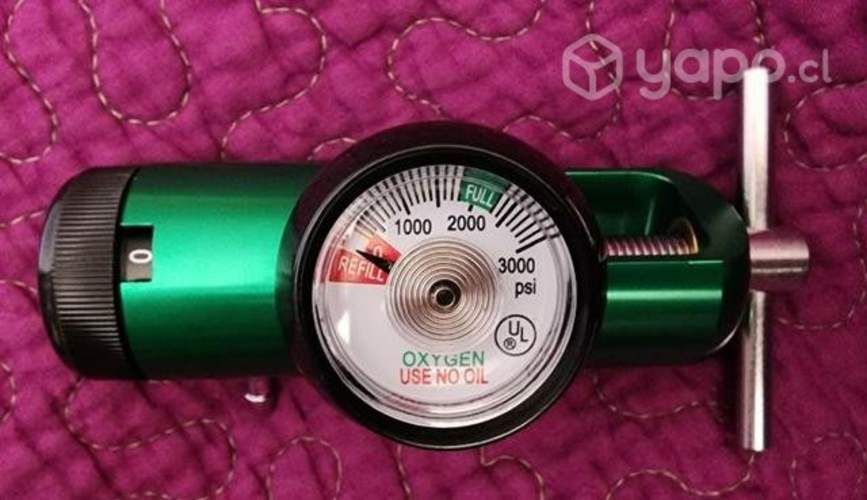 Regulador de Oxígeno Mini Valvula Pin