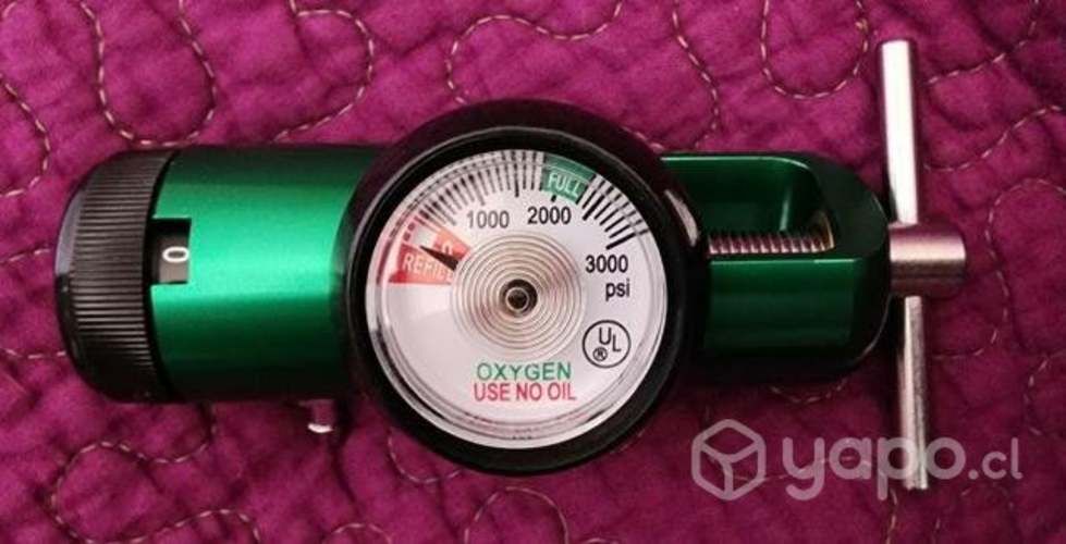 Regulador de Oxígeno Mini Valvula Pin