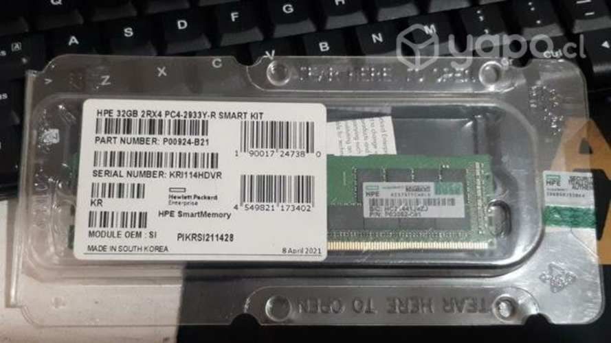 HPE 32 GB 2 RX4 PC4-2933 Y-R Smart Kit