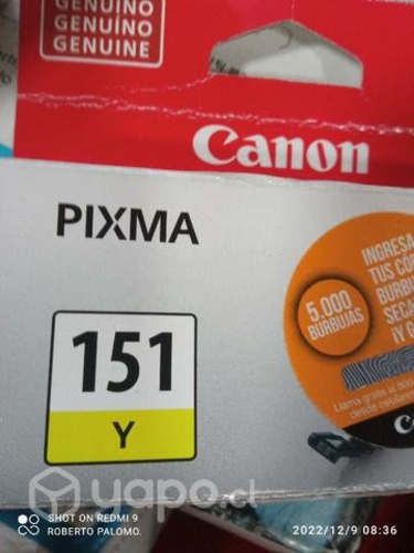 Tinta canon 151 yellow original