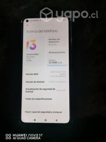 Xiaomi mi 10t pro de 11y256 gb