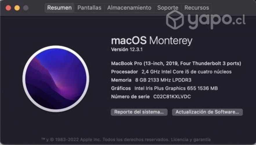 Macbook pro 2019 touchbar