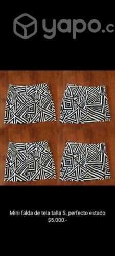 Mini falda de tela