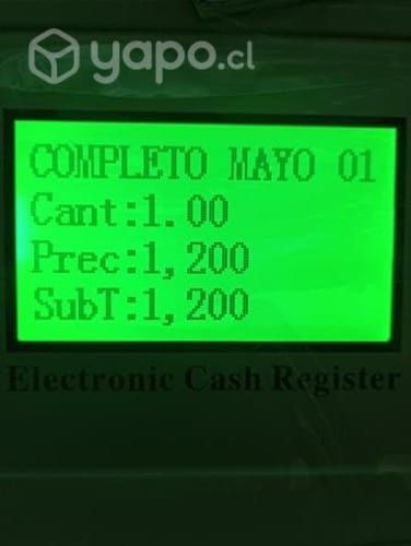 Caja registradora nueva, garantía