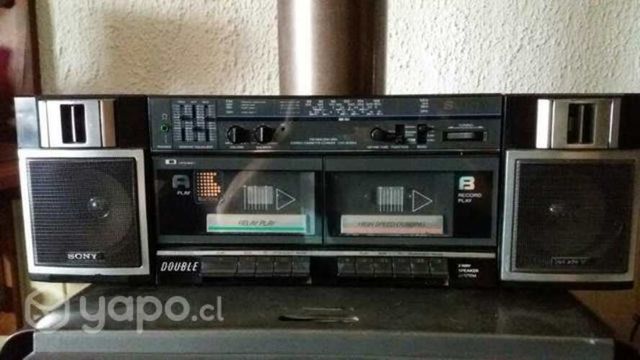 Radio doble cassette sony