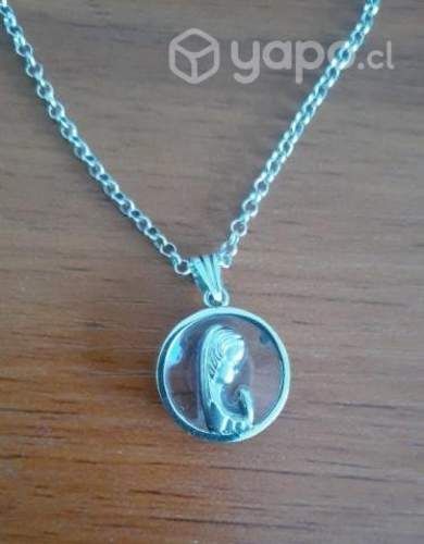 Medalla de plata y cristal