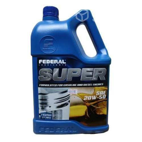 Aceite 20w 50 galon api sl/ch-4 - federal