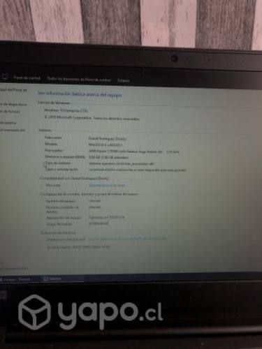 Notebook Lenovo AMD 5 Ryzen 3500 8Gb de ram
