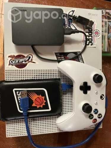 Xbox one s 500 gb + 1 control y 10 juegos
