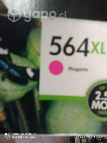 Tintas HP 564xl colores originales de alta