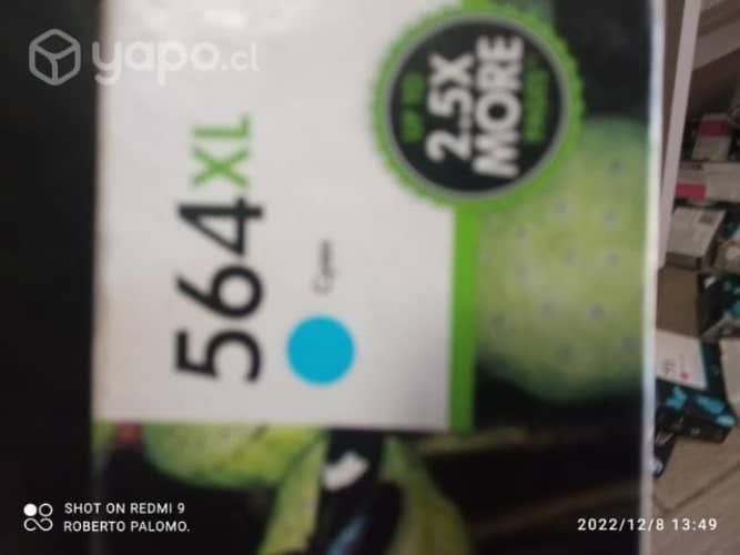 Tintas HP 564xl colores originales de alta