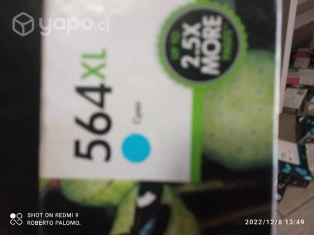 Tintas HP 564xl colores originales de alta