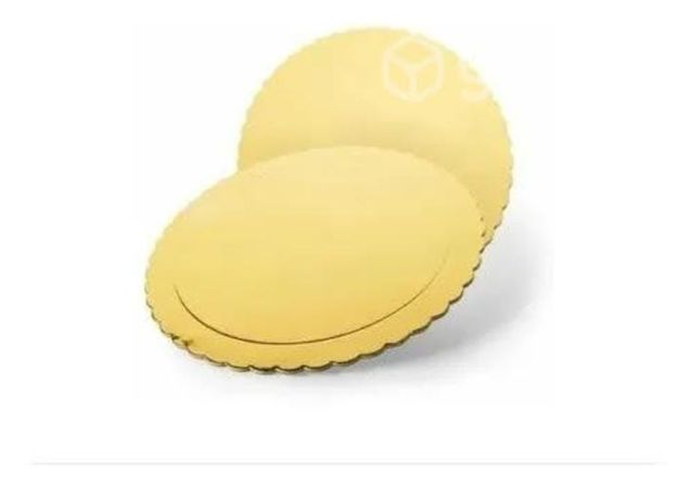 Set 6 Bandeja Base Redonda Torta Pastel Carton 32