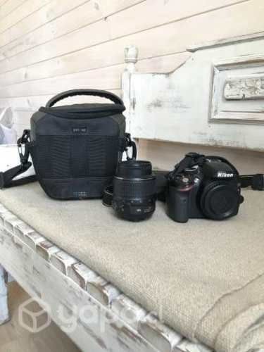 Cámara Nikon d3200 + lentes 18-55mm
