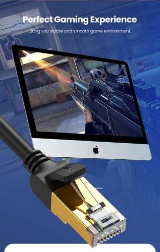 Cable de red de 15 metros Categoría 7. STP. Hasta 10Gbps. Marca Ugreen.