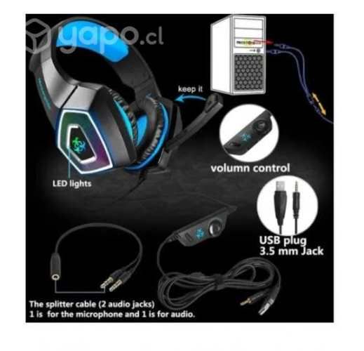 Audífonos Gamer Hunterspider + Mouse 3200 DPI