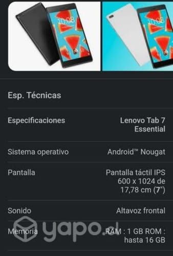 Tablet Lenovo7